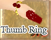 ~HB~Thumb Ring -Red