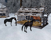 Rustic Winter Stable