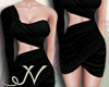N. Black Faux Fur Dress