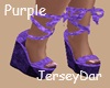 Laced Wedges Purple