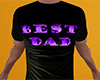 Best Dad Shirt Purple M