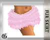 Pink Furry Fur Skirt |G