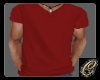 Red V-Neck Tee Shirt