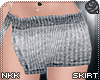 .nkk Fabric Skirt Gray