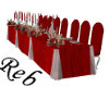 Red & Silver Party Table