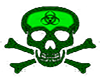 green biohazard skull