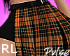 Plaid Skirt Orange | RL