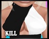 White Black Halter