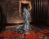 Black White Lace Gown