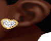 Gold Heart Earrings