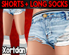 *LK* Shorts + Long Socks