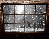 Snowing window animated