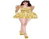 MY Gold Batik Dress (C)