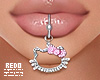Kitty â¥ lip piercing