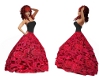 Red Lace Ballroom Gown