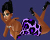 purple cheetah dress