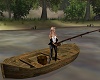 Animated Fishing Canoe