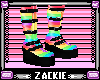 rainbow boots f