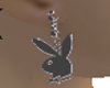 playboy earrings black