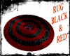 RUG BLACK & RED