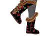 Floral Black-Boots | BBW