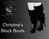 Christine's Black Boots