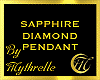 SAPPHIRE DIAMOND PENDANT