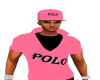 Pink Polo Fitted