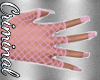 Pink Net Gloves