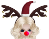 Rudolph Hat Blinking Nos
