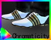 C! white And Gold Kicks