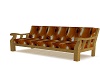 Brown Wooden Sofa