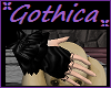 lil Goth PVC gloves blk