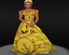 Yellow Doodle Gown