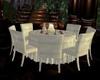 white formal table