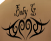 Baby G back Tattoo