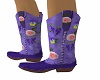 bright floral boots