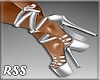 "RSS"REQ SILVER SANDALS