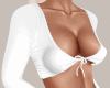 White Tie Crop Top
