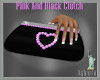 Pink And Black Clutch
