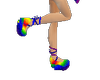 Rainbow Doll Shoes