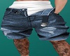 Jeans Short + Tat Blue