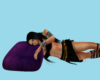 Sleeping pillow purple