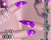 chained nails purple