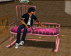 Baby girl feeding chair