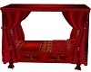 Red Medieval Wooden Bed2