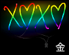 C` Rainbow XOXO Sign
