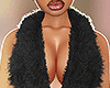 Black Fur Jumpsuit