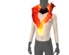 [MM] On Fire Scarf M Top