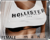 m' hollister top 'white